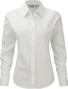 Russell Collection RU932F - Ladies' Long Sleeve Easy Care Oxford Shirt White