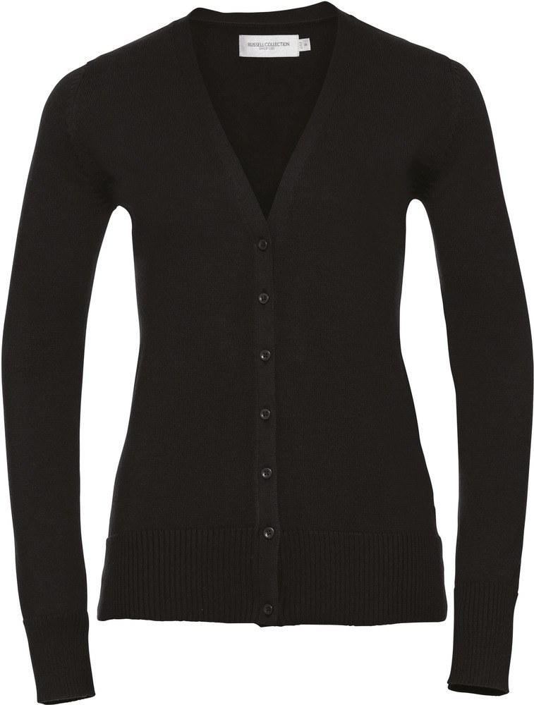 Russell Collection RU715F - Ladies' V-Neck Knitted Cardigan