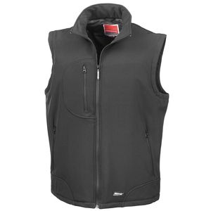 Result R123A - Softshell bodywarmer Black/ Black