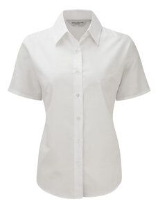 Russell Collection J933F - Womens short sleeve Oxford shirt