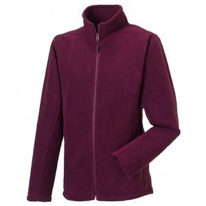 Russell 8700M - Full zip outdoor fleece Burgundy