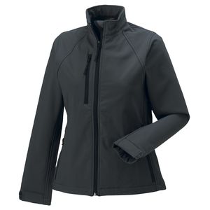 Russell J140F - Women's softshell jacket Titanium