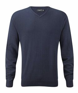 Russell Europe R-710M-0 - V-Neck Knit Pullover French Navy