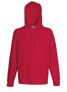 Fruit of the Loom 62-140-0 - Lightweight Hooded Sweat Red