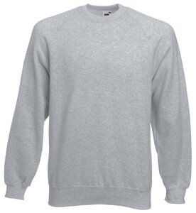 Fruit of the Loom 62-216-0 - Men's Raglan Sweatshirt Heather Grey