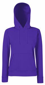 Fruit of the Loom 62-038-0 - Lady Fit Hooded Sweat Purple