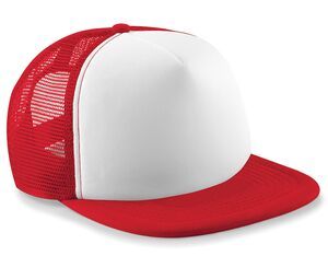 Beechfield B645b - Junior Vintage Snapback Trucker Classic Red/White