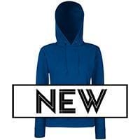 Fruit of the Loom SS038 - Classic 80/20 lady-fit hooded sweatshirt Navy