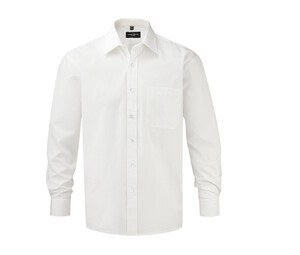 Russell Collection JZ936 - Mens 100% Cotton Poplin Shirt