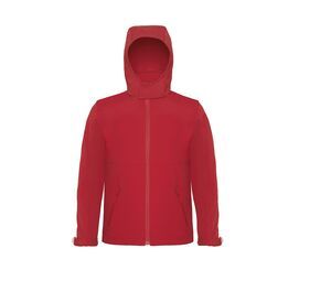 B&C BC650 - Hooded Softshell Red