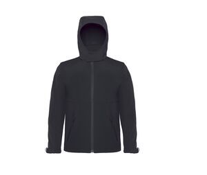 B&C BC650 - Hooded Softshell Black