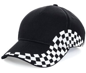 Beechfield BF159 - Women's Cap 100% Cotton Black/Damier White