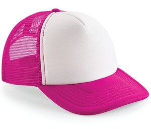 Beechfield BF645 - Vintage Snapback Trucker Fuchsia/white