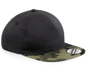 Beechfield BF691 - Army Camo Cap Black/Jungle Camo