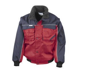 Result RS071 - Workguard Zip Sleeve Heavy Duty Jacket Red/Navy