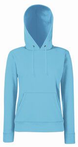 Fruit of the Loom SC269 - Women's Hoodie With Kangaroo Pocket Azur Blue