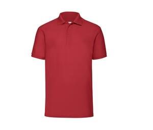 Fruit of the Loom SC280 - Men's Pique Polo Shirt Red