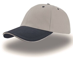 Atlantis AT003 - 6-panel sandwich cap Grey/Navy