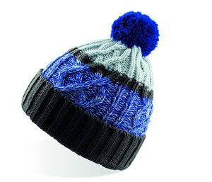 Atlantis AT029 - Cool beanie with pompom Grey/Royal