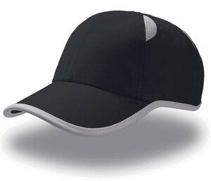 Atlantis AT066 - Sports 6-panel cap Black/Grey