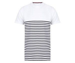 Front row FR135 - Short Sleeve Breton T White/Navy