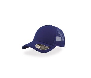 Atlantis AT085 - 5 Panel Cotton Trucker Cap Royal/ Royal