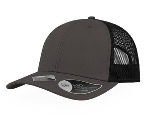 Atlantis AT173 - Recycled polyester cap Dark Grey / Black