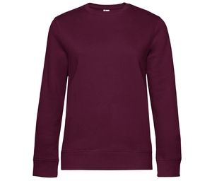 B&C BCW01Q - Straight Sleeve Sweatshirt 280 QUEEN Dark Cherry