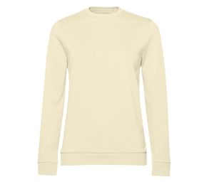 B&C BCW02W - Round neck sweatshirt Pale Yellow