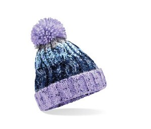 Beechfield BF486B - Children's corkscrew beanie with pompom Lavender Fizz