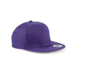 Beechfield BF610 - 5 Panel Snapback Rapper Cap Purple