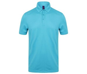 Henbury HY460 - Men's Polo Shirt in stretch polyester Turquoise