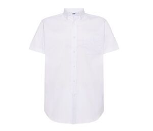 JHK JK605 - Oxford short sleeves men shirt White