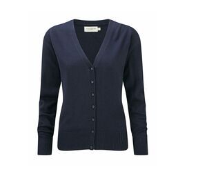 Russell Collection JZ715 - V-Neck Knitted Cardigan