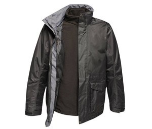 Regatta RGA147 - Breathable 3 in 1 Parka Black / Black