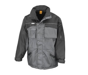 Result RS072 - Men's multi-pocket work parka Grey / Black