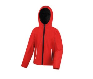 Result RS224J - Softshell Children's Hood Red / Black