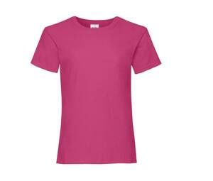 Fruit of the Loom SC229 - Girls Valueweight T-Shirt Fuchsia