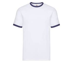 Fruit of the Loom SC245 - Ringer Mens T-Shirt 100% Cotton