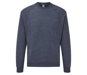 Fruit of the Loom SC260 - Men's Raglan Sleeve Jumper Vintage Heather Navy