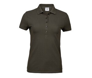 Tee Jays TJ145 - Womens luxury stretch polo Dark Olive