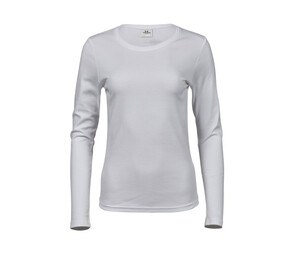 Tee Jays TJ590 - Womens Long Sleeve Interlock Tee White