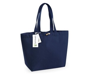 Westford mill WM850 - Large Volume Organic Cotton Shopping Bag French Navy