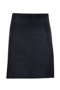 Ramo AP501S - Short Waist Apron - 190 gsm Poly/cotton Black