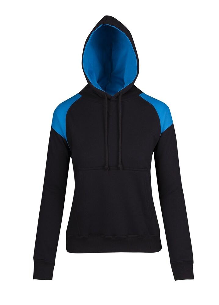 Ramo F303UN - Ladies/Juniors  Shoulder Contrast Panel Hoodie