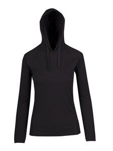 Ramo F392LD - Ladies' FUSION T-shirt Hoodie Black