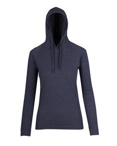 Ramo F392LD - Ladies' FUSION T-shirt Hoodie Navy Marl