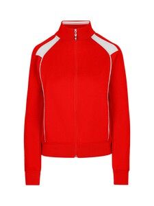 Ramo F400UN - Ladies/Juniors Unbrushed Contrast Jacket Red/White