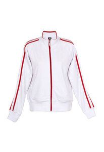 Ramo F500UN - Unbrushed Fleece Sweater White/Red