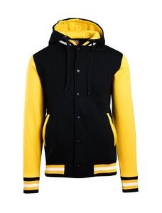 Ramo FB97UN - Ladies Varsity Jacket & Hood Black/Gold